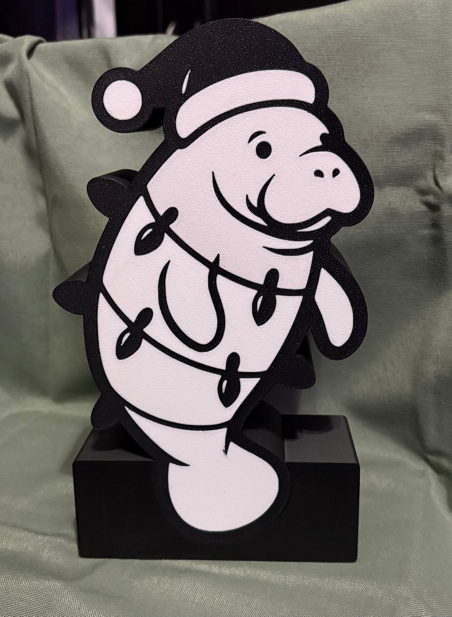 LED Manatee Christmas Lightbox