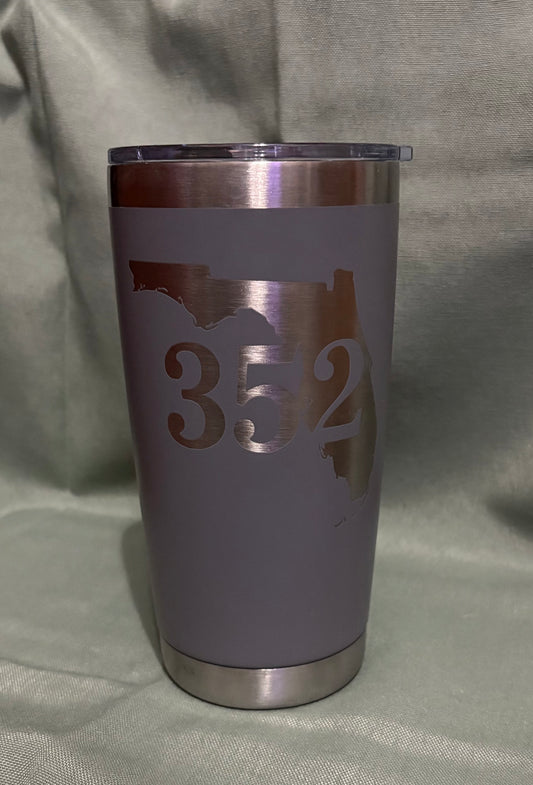352 Area Code Stainless Steel Tumbler