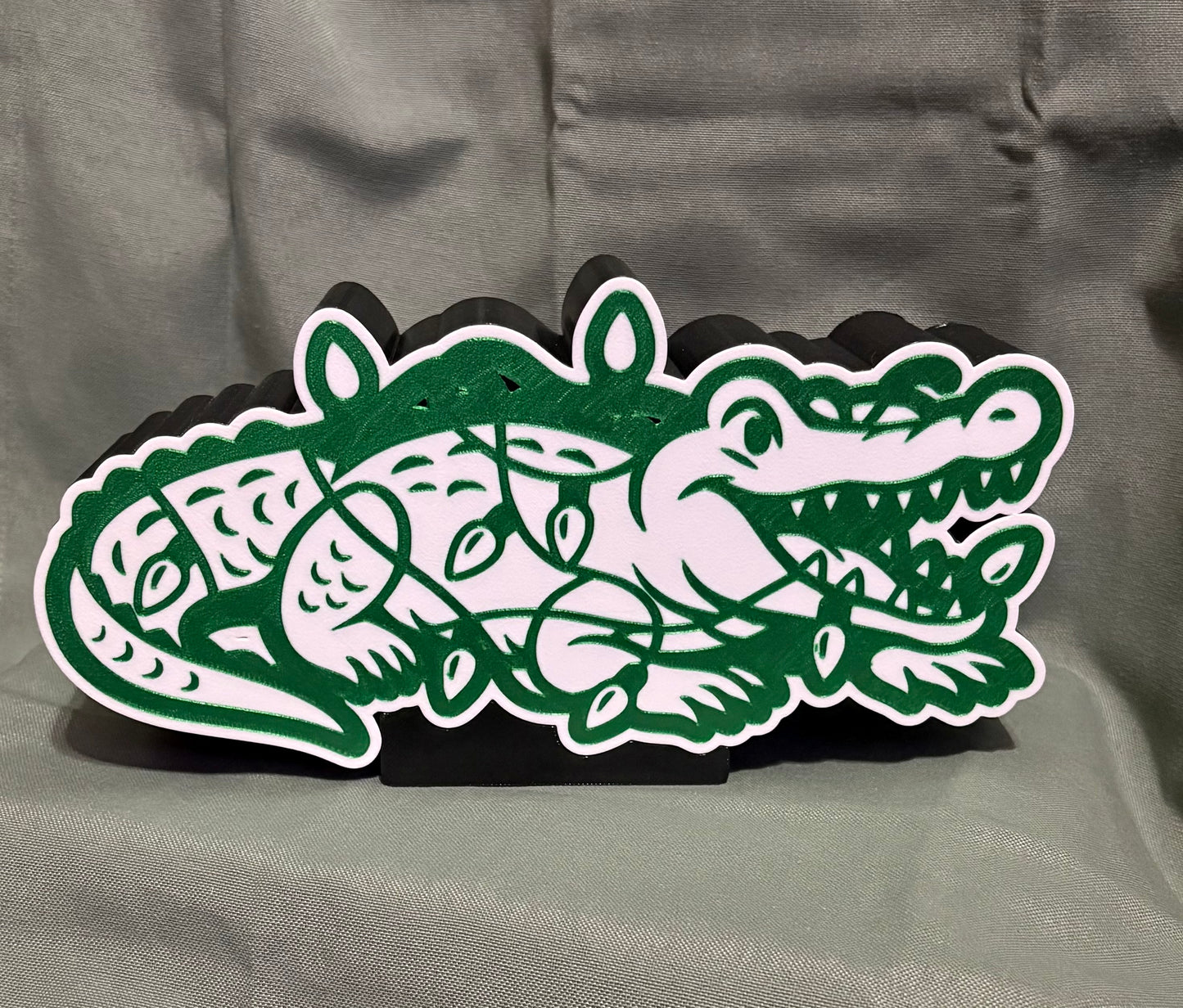 LED Gator Christmas Lightbox